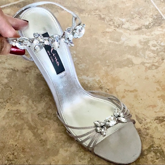 nina silver sandals